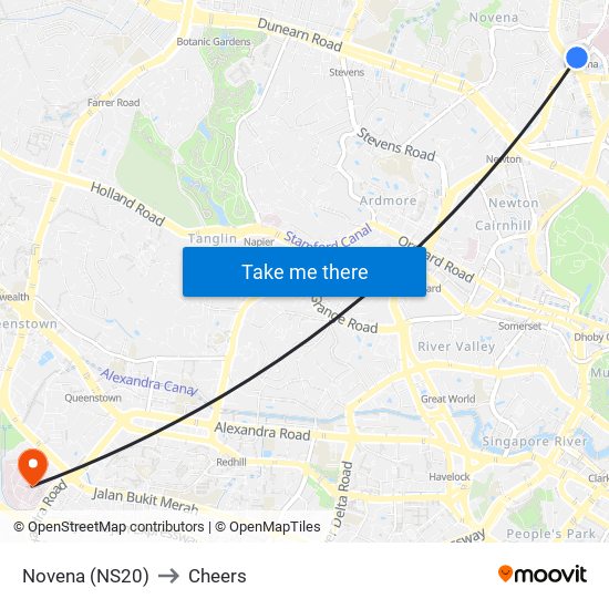 Novena (NS20) to Cheers map