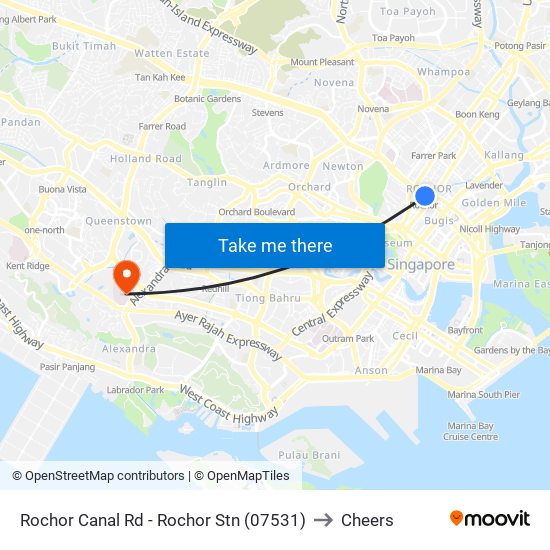 Rochor Canal Rd - Rochor Stn (07531) to Cheers map