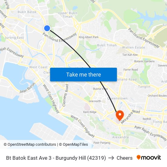 Bt Batok East Ave 3 - Burgundy Hill (42319) to Cheers map