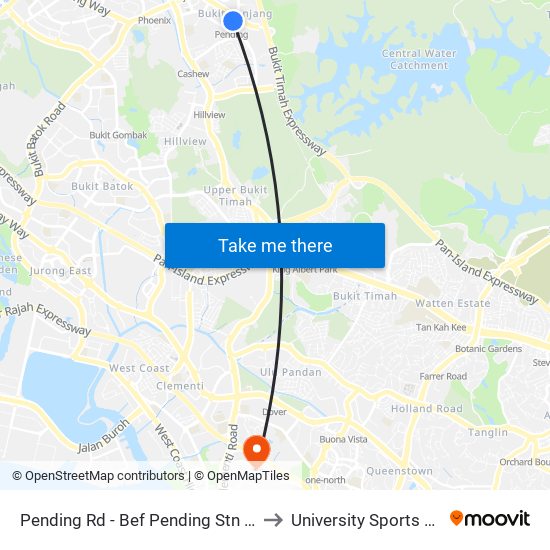 Pending Rd - Bef Pending Stn (44229) to University Sports Centre map