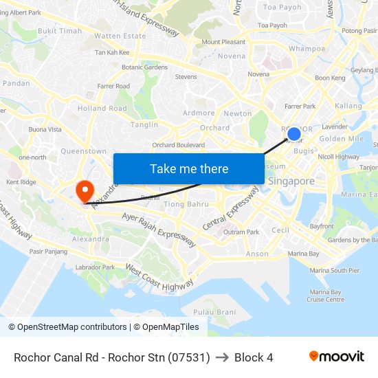 Rochor Canal Rd - Rochor Stn (07531) to Block 4 map