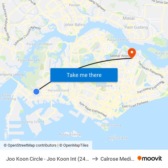 Joo Koon Circle - Joo Koon Int (24009) to Calrose Medical map