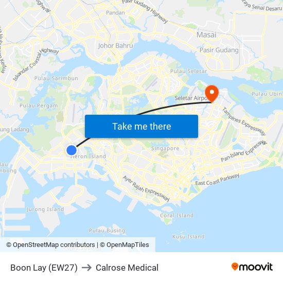 Boon Lay (EW27) to Calrose Medical map