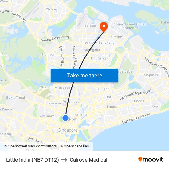 Little India (NE7|DT12) to Calrose Medical map