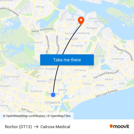 Rochor (DT13) to Calrose Medical map