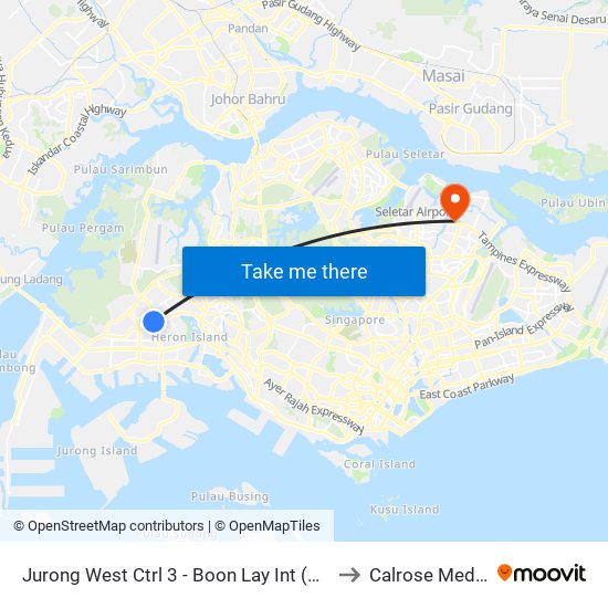 Jurong West Ctrl 3 - Boon Lay Int (22009) to Calrose Medical map