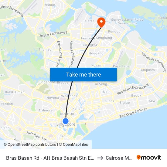 Bras Basah Rd - Aft Bras Basah Stn Exit A (04179) to Calrose Medical map