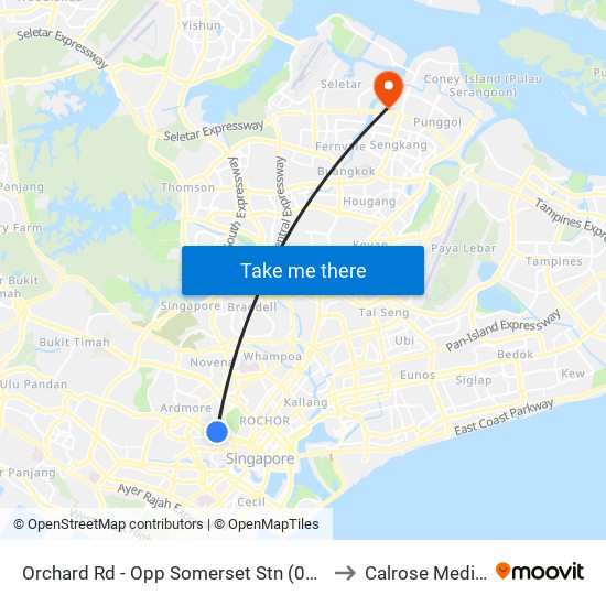 Orchard Rd - Opp Somerset Stn (09038) to Calrose Medical map