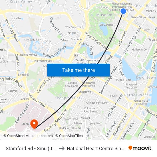 Stamford Rd - Smu (04121) to National Heart Centre Singapore map