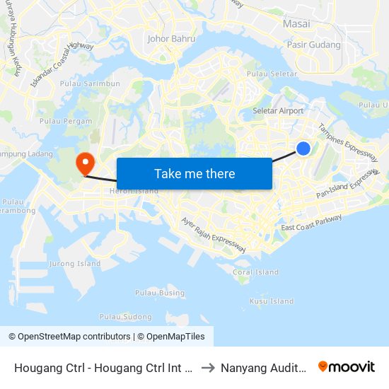 Hougang Ctrl - Hougang Ctrl Int (64009) to Nanyang Auditorium map