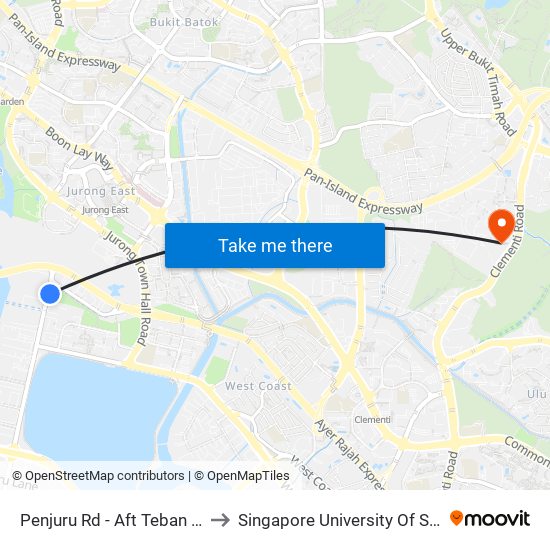 Penjuru Rd - Aft Teban Gdns Cres (29159) to Singapore University Of Social Sciences (Suss) map