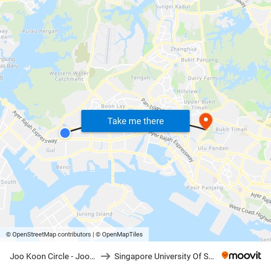 Joo Koon Circle - Joo Koon Int (24009) to Singapore University Of Social Sciences (Suss) map