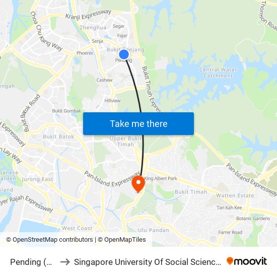 Pending (BP8) to Singapore University Of Social Sciences (Suss) map