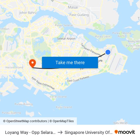 Loyang Way - Opp Selarang Pk Drug Reh. (97089) to Singapore University Of Social Sciences (Suss) map