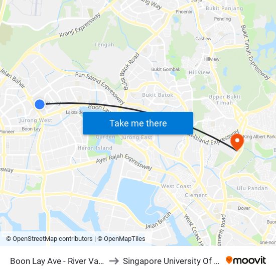 Boon Lay Ave - River Valley High Sch (21391) to Singapore University Of Social Sciences (Suss) map