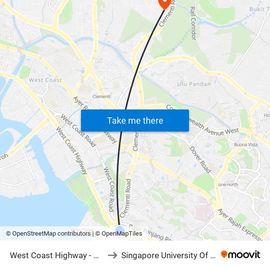 West Coast Highway - West Coast Pk (17291) to Singapore University Of Social Sciences (Suss) map
