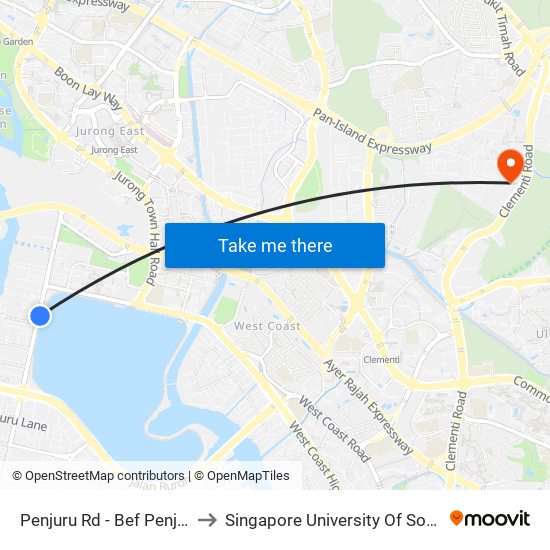 Penjuru Rd - Bef Penjuru Wk (29039) to Singapore University Of Social Sciences (Suss) map