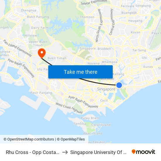 Rhu Cross - Opp Costa Rhu Condo (90079) to Singapore University Of Social Sciences (Suss) map