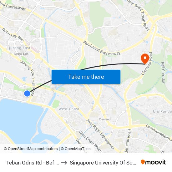 Teban Gdns Rd - Bef Blk 39 (20201) to Singapore University Of Social Sciences (Suss) map