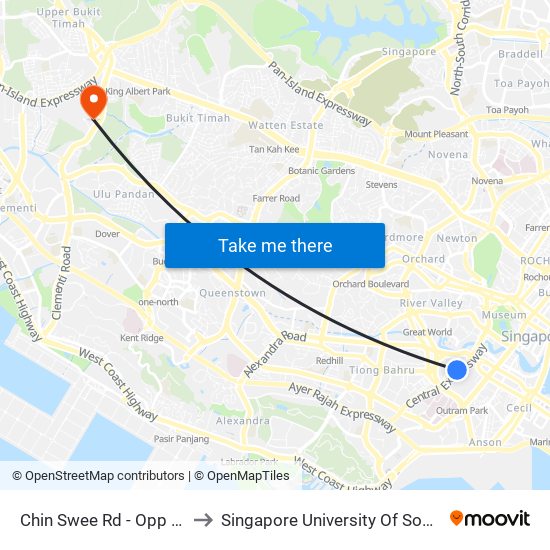 Chin Swee Rd - Opp Blk 13 (06031) to Singapore University Of Social Sciences (Suss) map