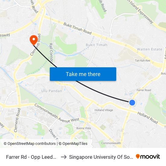 Farrer Rd - Opp Leedon Green (11099) to Singapore University Of Social Sciences (Suss) map