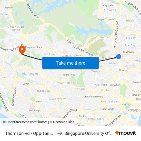 Thomson Rd - Opp Tan Tong Meng Twr (51011) to Singapore University Of Social Sciences (Suss) map