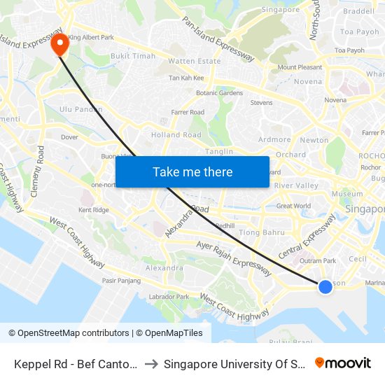 Keppel Rd - Bef Cantonment Rd (05641) to Singapore University Of Social Sciences (Suss) map