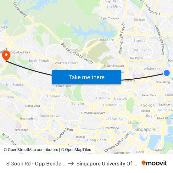 S'Goon Rd - Opp Bendemeer Pr Sch (60141) to Singapore University Of Social Sciences (Suss) map