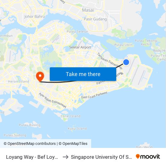 Loyang Way - Bef Loyang Way 1 (98131) to Singapore University Of Social Sciences (Suss) map