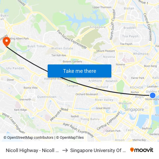 Nicoll Highway - Nicoll Highway Stn (80169) to Singapore University Of Social Sciences (Suss) map