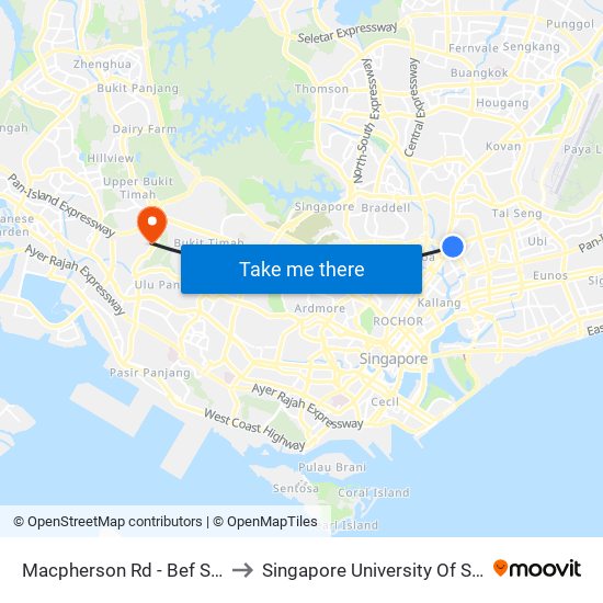 Macpherson Rd - Bef Siemens Ctr (60219) to Singapore University Of Social Sciences (Suss) map