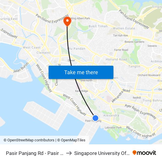 Pasir Panjang Rd - Pasir Panjang Stn/Fc (15191) to Singapore University Of Social Sciences (Suss) map