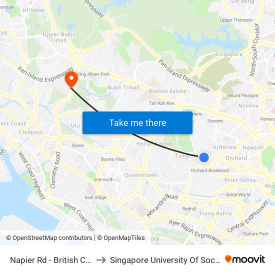 Napier Rd - British Council (09141) to Singapore University Of Social Sciences (Suss) map