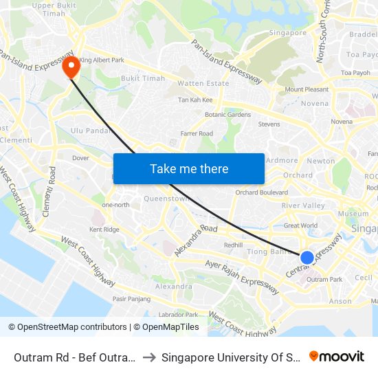 Outram Rd - Bef Outram Flyover (06049) to Singapore University Of Social Sciences (Suss) map