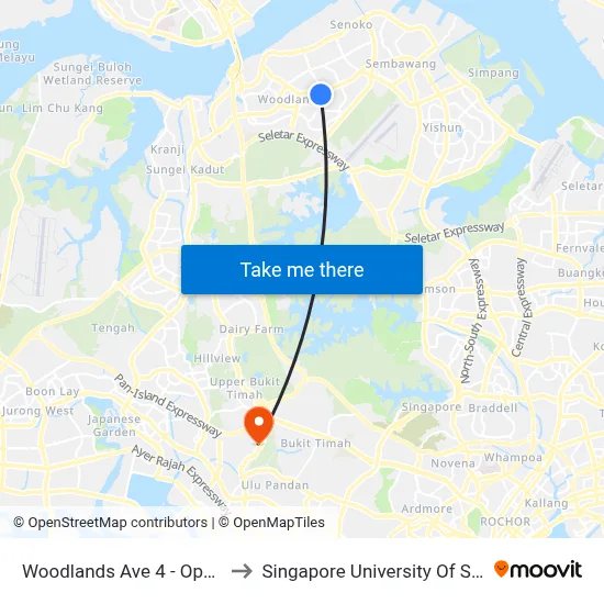 Woodlands Ave 4 - Opp 888 Plaza (46691) to Singapore University Of ...