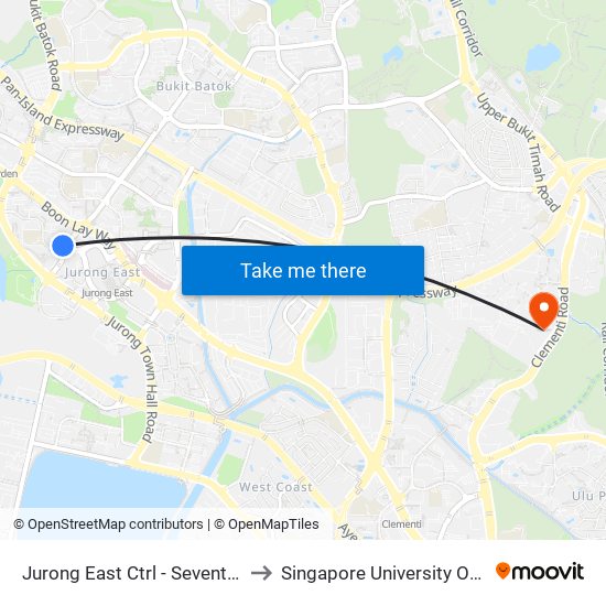 Jurong East Ctrl - Seventh-Day Advent CH (28441) to Singapore University Of Social Sciences (Suss) map