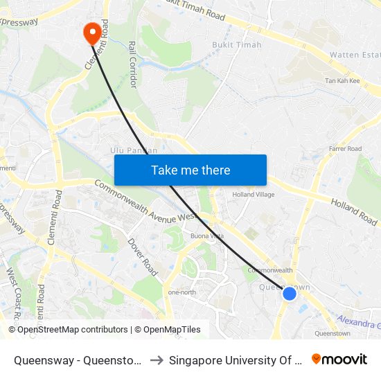 Queensway - Queenstown Polyclinic (11059) to Singapore University Of Social Sciences (Suss) map