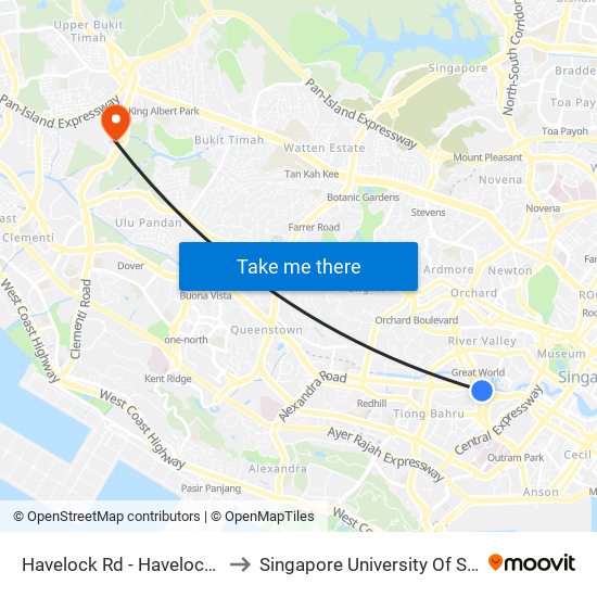 Havelock Rd - Havelock Stn Exit 4 (06149) to Singapore University Of Social Sciences (Suss) map