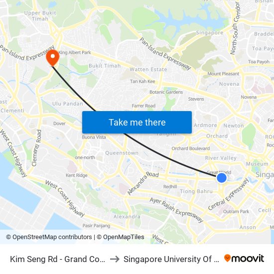 Kim Seng Rd - Grand Copthorne Hotel (06129) to Singapore University Of Social Sciences (Suss) map