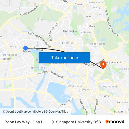 Boon Lay Way - Opp Lakeside Stn (28099) to Singapore University Of Social Sciences (Suss) map