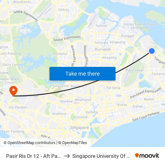 Pasir Ris Dr 12 - Aft Pasir Ris St 72 (77271) to Singapore University Of Social Sciences (Suss) map