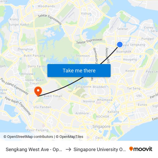 Sengkang West Ave - Opp Fernvale Pr Sch (67491) to Singapore University Of Social Sciences (Suss) map