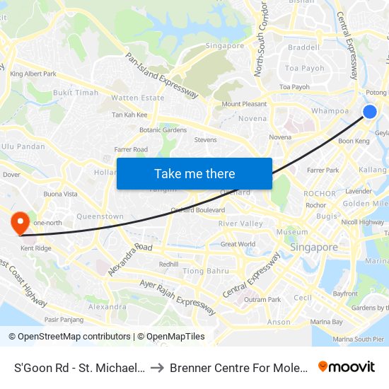 S'Goon Rd - St. Michael's Pl (60161) to Brenner Centre For Molecular Medicine map