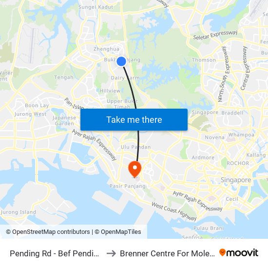 Pending Rd - Bef Pending Stn (44229) to Brenner Centre For Molecular Medicine map