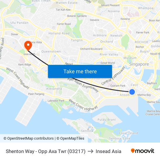 Shenton Way - Opp Axa Twr (03217) to Insead Asia map