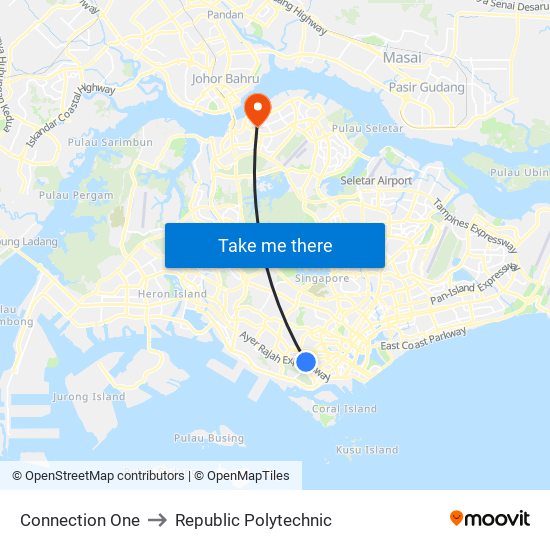 Connection One to Republic Polytechnic map