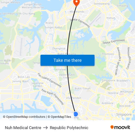 Nuh Medical Centre to Republic Polytechnic map