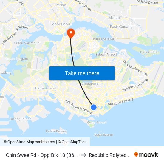 Chin Swee Rd - Opp Blk 13 (06031) to Republic Polytechnic map