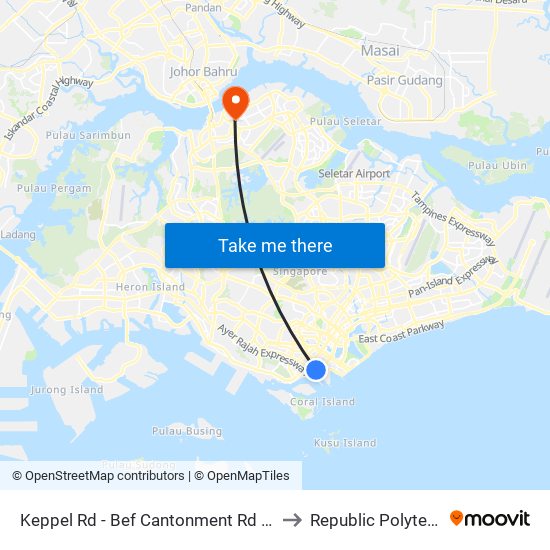 Keppel Rd - Bef Cantonment Rd (05641) to Republic Polytechnic map