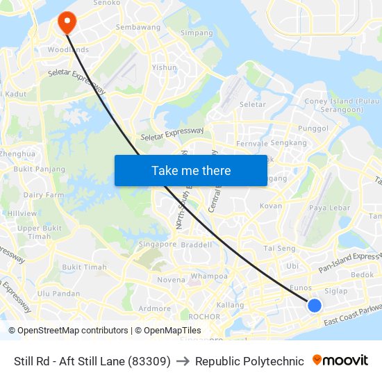 Still Rd - Aft Still Lane (83309) to Republic Polytechnic map